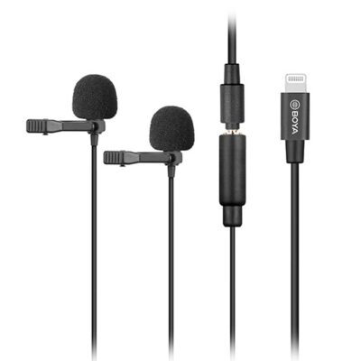 میکروفون یقه ای با سیم بویا مدل BY-M2D رابط Lightning