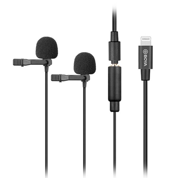 میکروفون یقه ای با سیم بویا مدل BY-M2D رابط Lightning