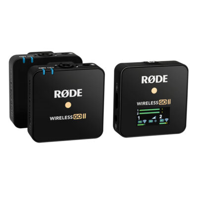 میکروفون یقه ای بی سیم دو میکروفونه رود مدل WIRELESS GO II
