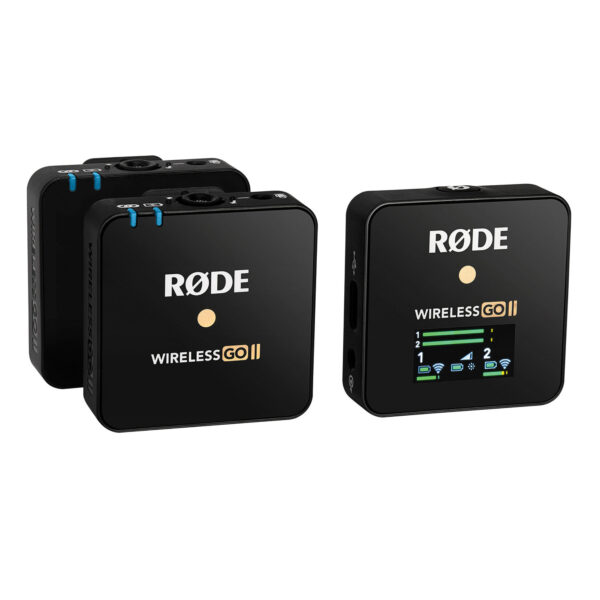 میکروفون یقه ای بی سیم دو میکروفونه رود مدل WIRELESS GO II