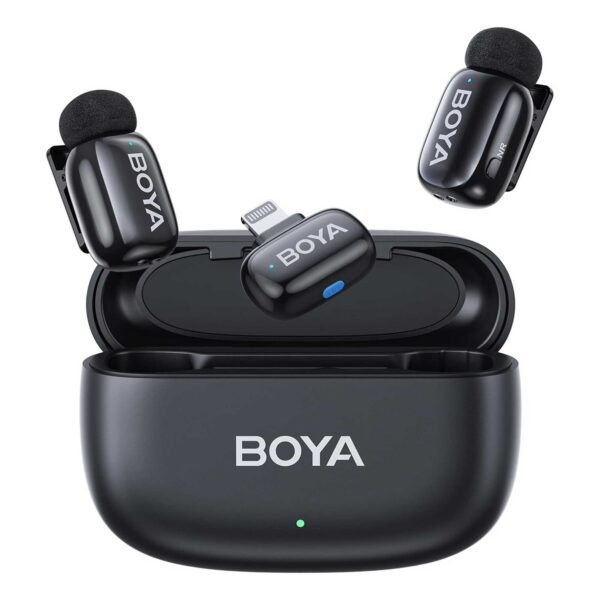 میکروفون یقه ای بی سیم بویا مدل Boya MINI 15 رابط Lightning
