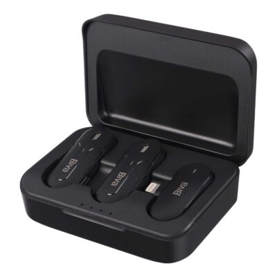 میکروفون یقه ای بی سیم دو میکروفونه بیوا مدل WM05 رابط Lightning
