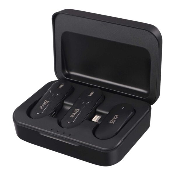 میکروفون یقه ای بی سیم دو میکروفونه بیوا مدل WM05 رابط Lightning