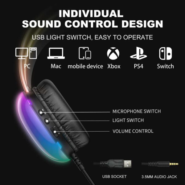 هدست گیمینگ با سیم اونیکوما مدل X25 RGB