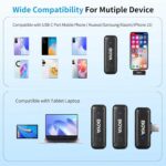 میکروفون یقه ای بی سیم بویا مدل BY-WM3T-U2 رابط Type-C با باکس شارژ