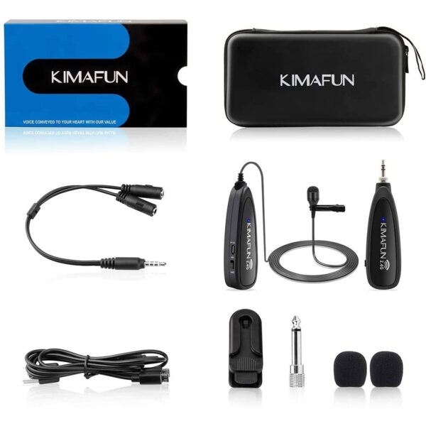 میکروفون یقه ای بی سیم کیمافون مدل KM-G130-1