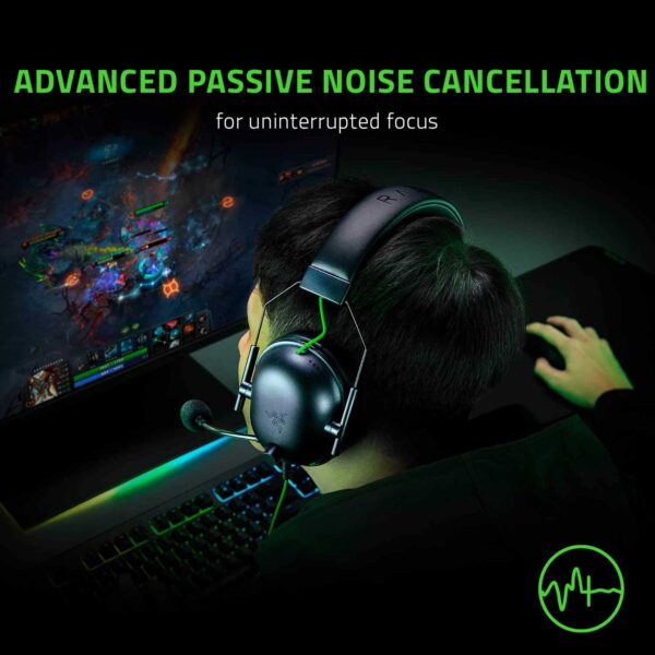 هدست گیمینگ با سیم ریزر مدل BLACKSHARK V2X