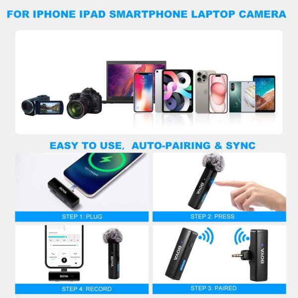 میکروفون یقه ای بی سیم بویا مدل BOYALINK A1