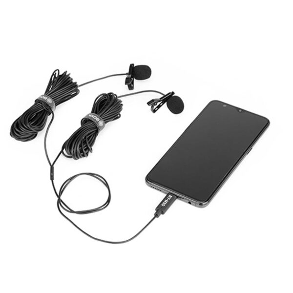 میکروفون یقه ای با سیم بویا مدل BY-M3D رابط Type-C