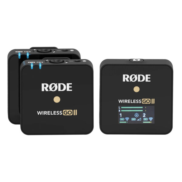 میکروفون یقه ای بی سیم دو میکروفونه رود مدل WIRELESS GO II