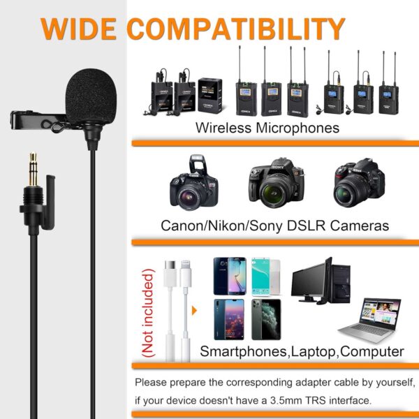 میکروفون یقه ای با سیم کامیکا مدل CVM-SM-O1