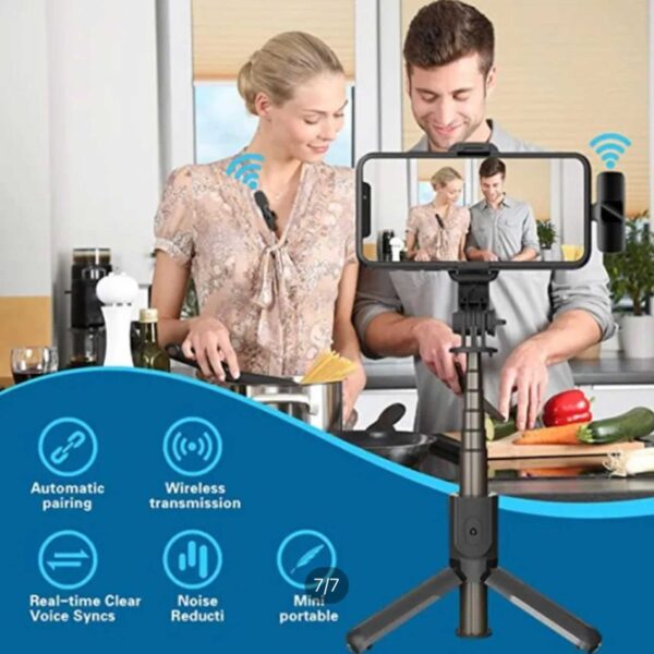 میکروفون یقه ای بی سیم گرین لاین مدل GNSOLOWMICBK SOLO 3in1