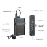 میکروفون یقه ای بی سیم بویا مدل BY-WM4 PRO-K5 رابط Type-C
