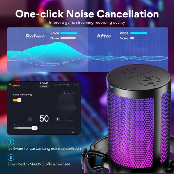میکروفون استودیويی ماونو مدل DGM20 RGB