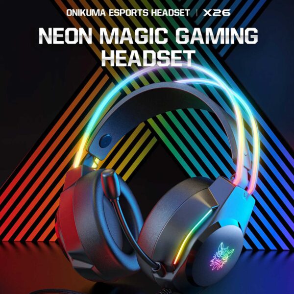 هدست گیمینگ با سیم اونیکوما مدل X26 RGB