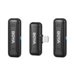 میکروفون یقه ای بی سیم بویا مدل BY-WM3T-D2 رابط Lightning با باکس شارژ