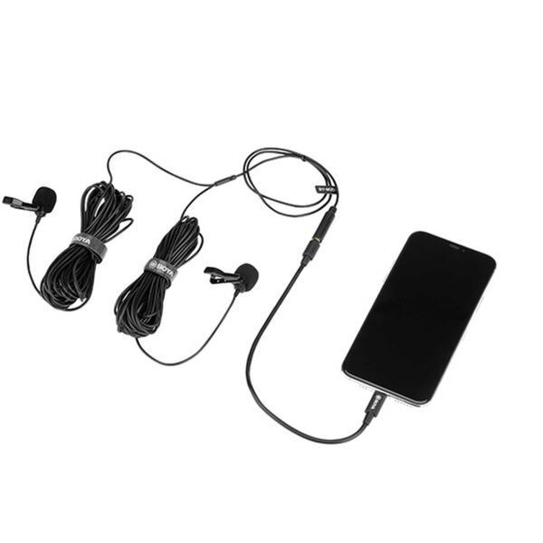 میکروفون یقه ای با سیم بویا مدل BY-M2D رابط Lightning