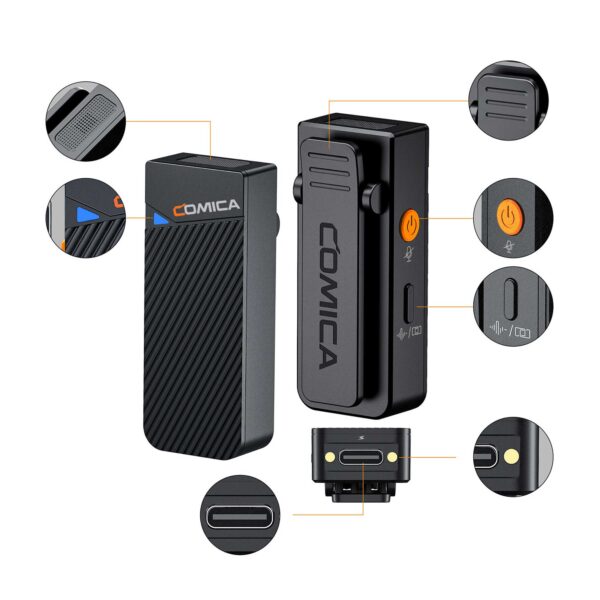 میکروفون یقه ای بی سیم کامیکا مدل Vimo C3