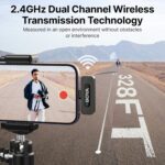 میکروفون یقه ای بی سیم بویا مدل V3 COMBO رابط Type C و Lightning