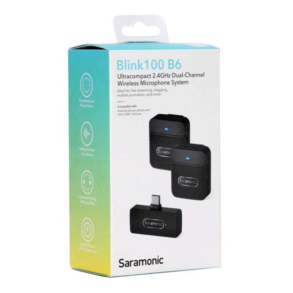 میکروفون یقه ای بی سیم سارامونیک مدل Blink100 B6