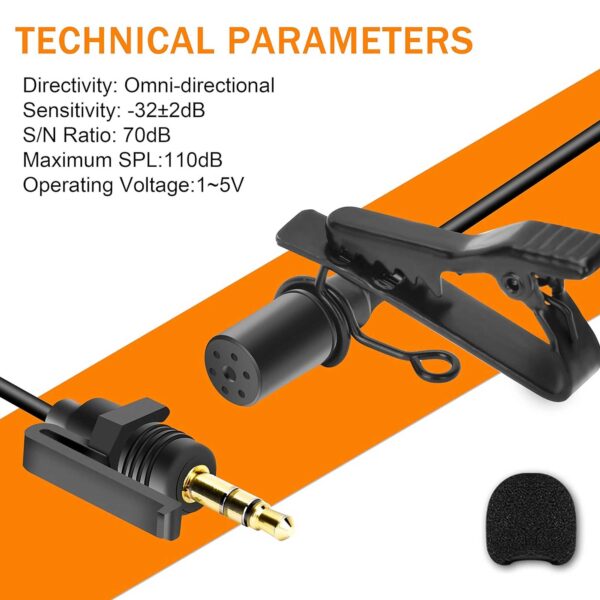 میکروفون یقه ای با سیم کامیکا مدل CVM-SM-O1
