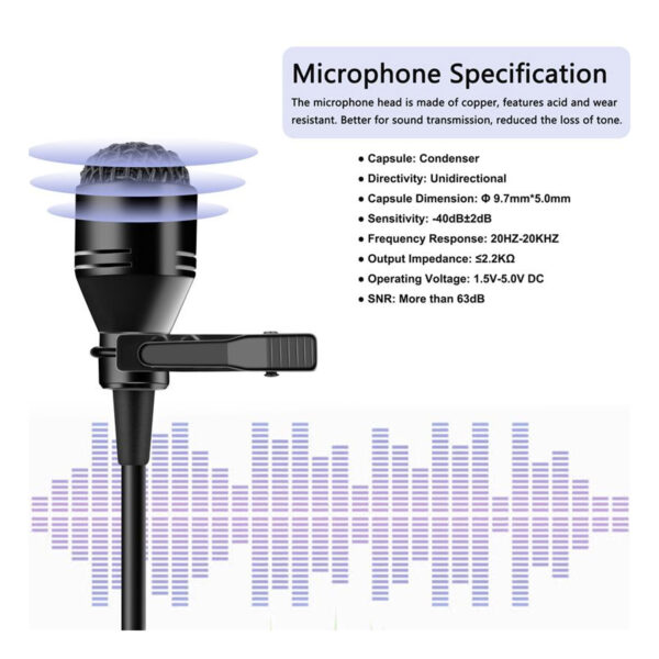 میکروفون یقه ای بی سیم کیمافون مدل KM-G130-1