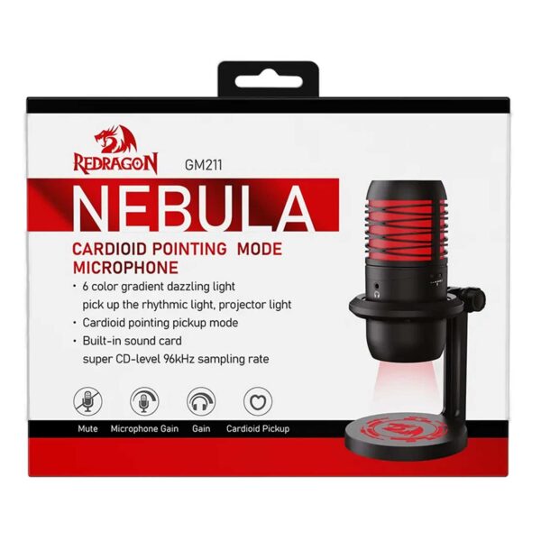 میکروفون گیمینگ رومیزی ردراگون مدل NEBULA GM211 RGB