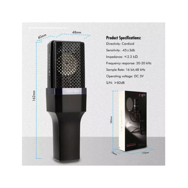 میکروفون استودیویی یانمای مدل MICPRO X1