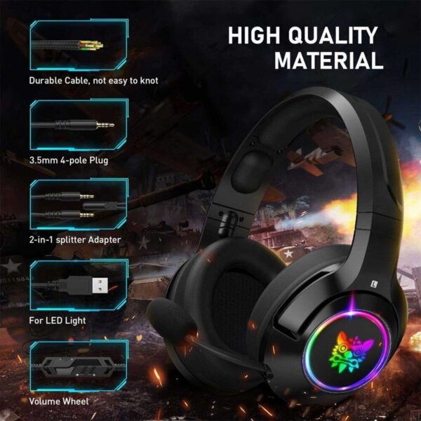 هدست گیمینگ با سیم اونیکوما مدل K9 RGB