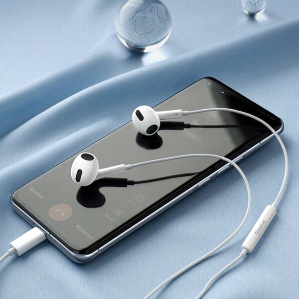 هدفون داخل گوش باسیم باسئوس مدل ENCOK C17 رابط Type-C