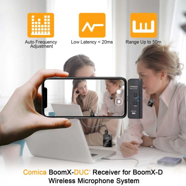 گیرنده میکروفون یقه ای بی سیم کامیکا مدل BoomX-D UC Rx