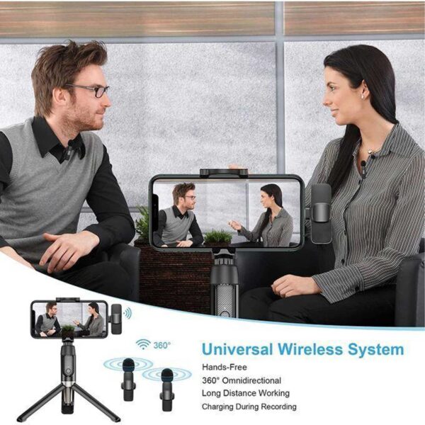 میکروفون یقه ای بی سیم گرین لاین مدل 3in1