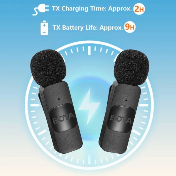 میکروفون یقه ای بی سیم بویا مدل BY-V20 رابط Type-C