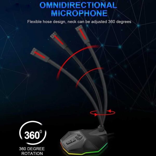 میکروفون رومیزی ردراگون مدل GM99 STIX RGB