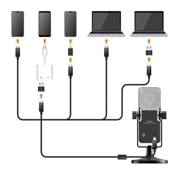 میکروفون استودیویی کامیکا مدل STA-U1 رابط USB