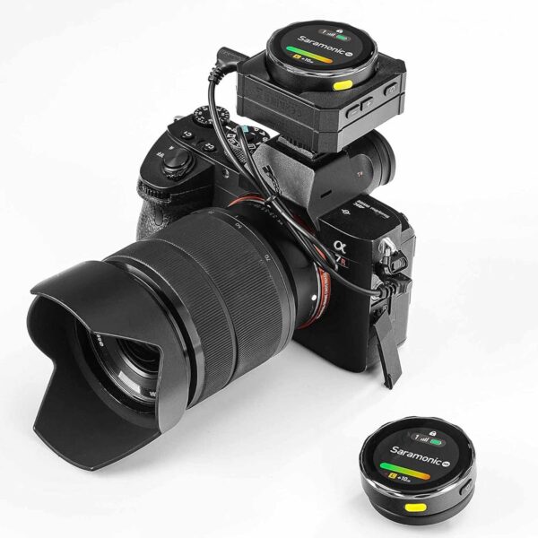میکروفون یقه ای بی سیم دوکاربره سارامونیک مدل BlinkMe B2