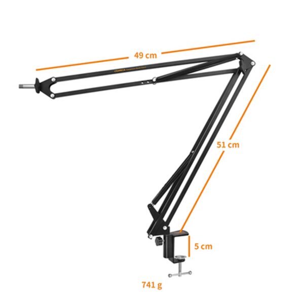 پایه میکروفون بازویی کامیکا مدل MS02
