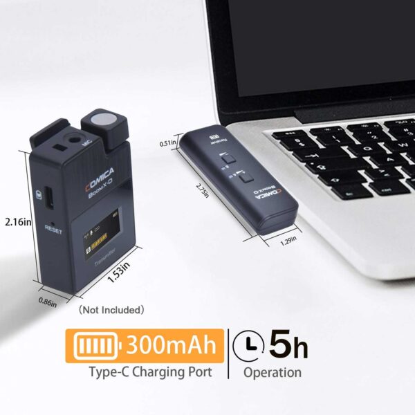 گیرنده میکروفون یقه ای بی سیم کامیکا مدل BoomX-D UC Rx