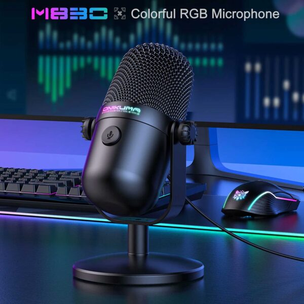 میکروفون گیمینگ رومیزی اونیکوما مدل M830 RGB