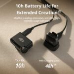 میکروفون یقه ای بی سیم دو کاربره دی جی آی مدل DJI MIC MINI