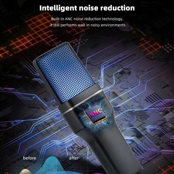 میکروفون استودیویی بی سیم یانمای مدل SF777W RGB