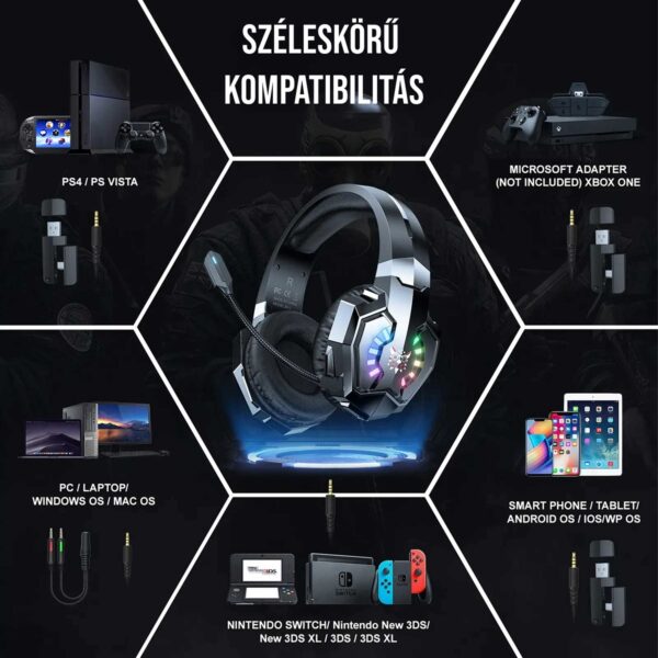 هدست گیمینگ بی سیم اونیکوما مدل B15 RGB