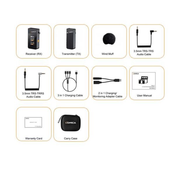 میکروفون یقه ای بی سیم کامیکا مدل Vimo C1