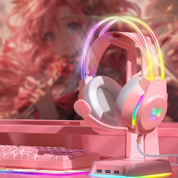 هدست گیمینگ با سیم اونیکوما مدل X26 RGB