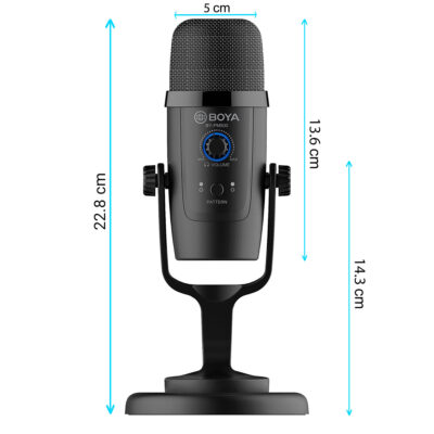 میکروفون استودیویی بی سیم/با سیم بویا مدل BY-PM500W