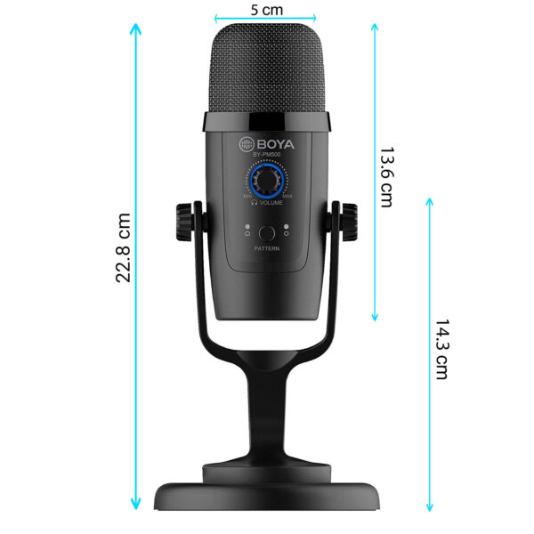 میکروفون استودیویی بی سیم/با سیم بویا مدل BY-PM500W