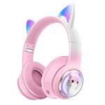 هدفون بی سیم بچگانه طرح گربه مدل AKZ60