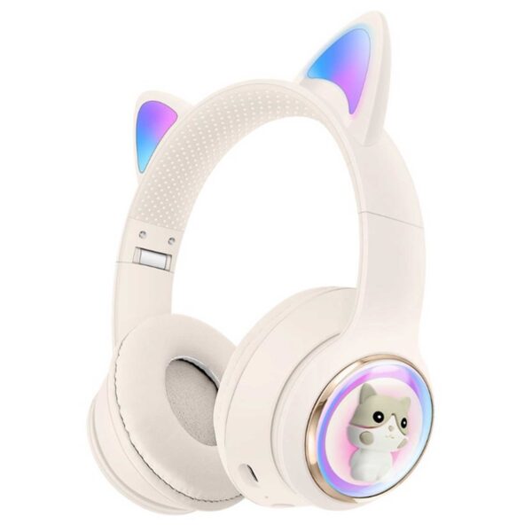 هدفون بی سیم بچگانه طرح گربه مدل AKZ60