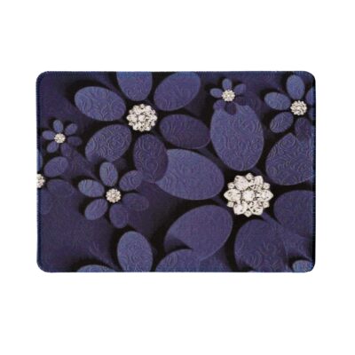 ماوس پد طرح BLACK FLOWERS سایز 18*23 سانتی متر مدل NU115