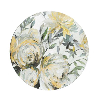 ماوس پد دایره‌ای مدل YELLOW FLOWER NU38